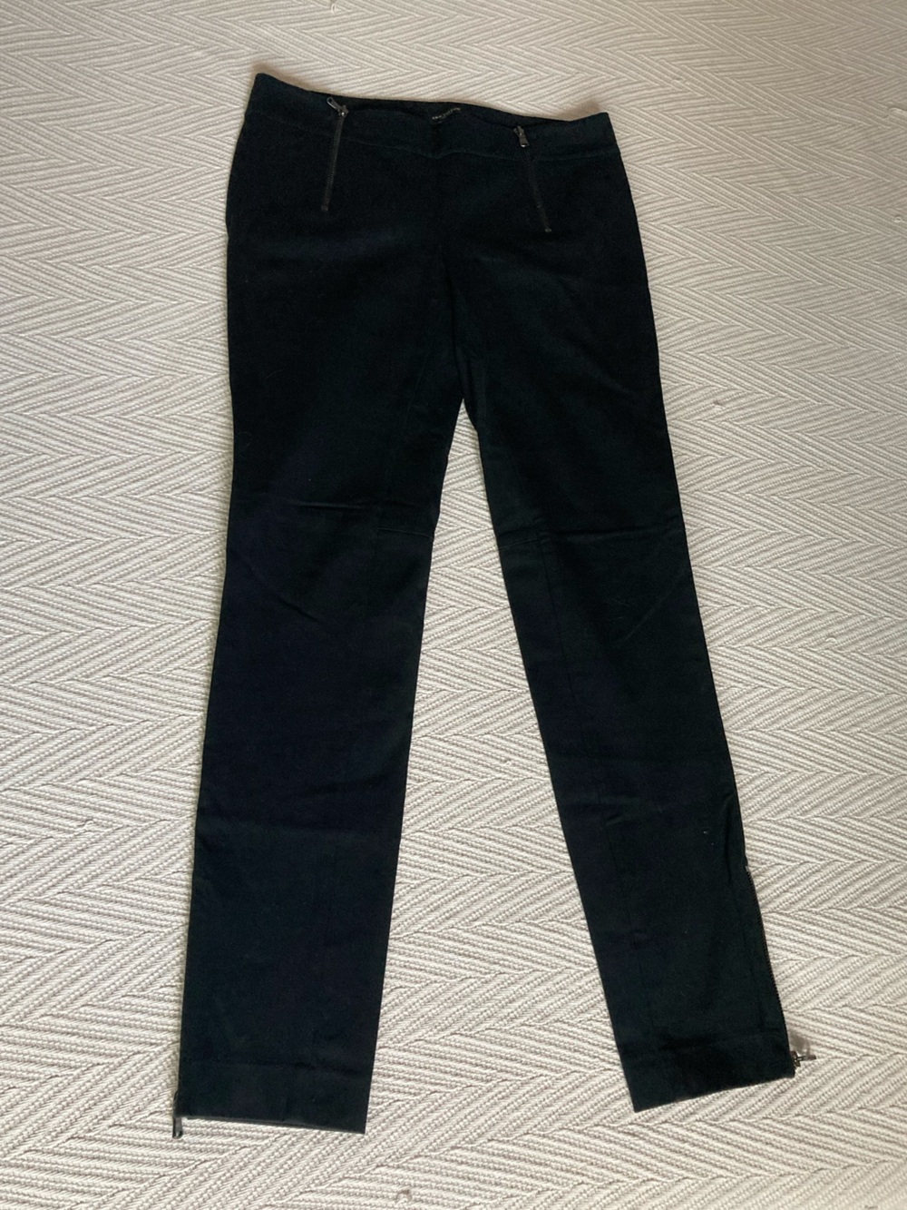 Ann Taylor Black Straight-Leg Pants size 2